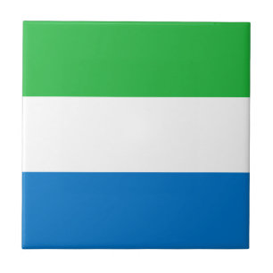 Sierra Leone Flag Tile