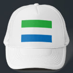Sierra Leone Flag Trucker Hat<br><div class="desc">Patriotic flag of Sierra Leone.</div>