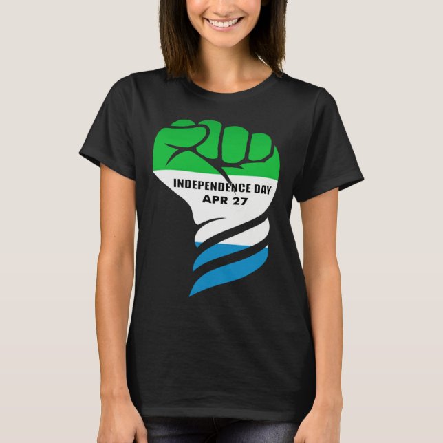 Sierra Leone independence day Black Pride Sweet Sa T-Shirt (Front)
