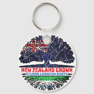 Sierra Leone Leonean New Zealander New Zealand Key Ring
