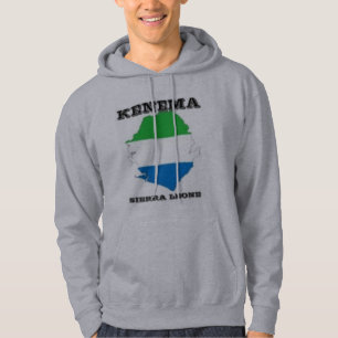Sierra Leone, Map Hoodie (Kenema)