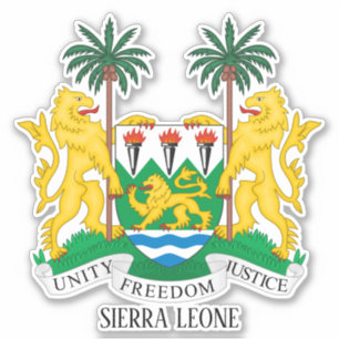 Sierra Leone National Coat Of Arms Patriotic