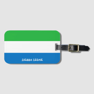 Sierra Leone National Flag Patriotic Luggage Tag