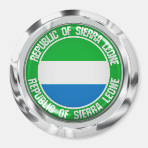 Sierra Leone Round Emblem Magnet