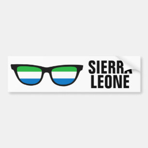 Sierra Leone Shades custom bumpersticker Bumper Sticker