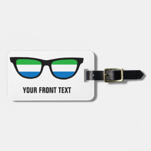Sierra Leone Shades custom luggage tag