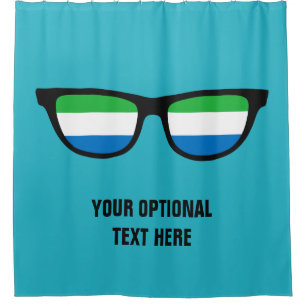 Sierra Leone Shades custom shower curtain