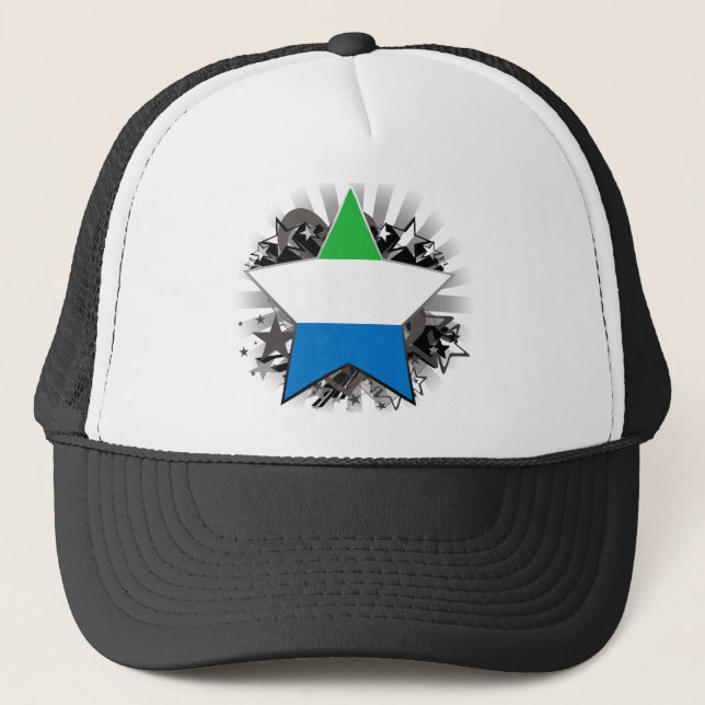 Sierra Leone Star Trucker Hat (Front)