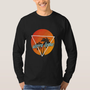 Sierra Leone Sun Shaped Triangle With Palmes T-Shirt