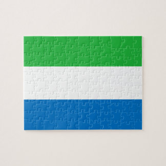 Sierra Leonean Flag Jigsaw Puzzle