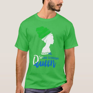 Sierra Leonean Sierra Leone Flag Afro Roots T-Shirt