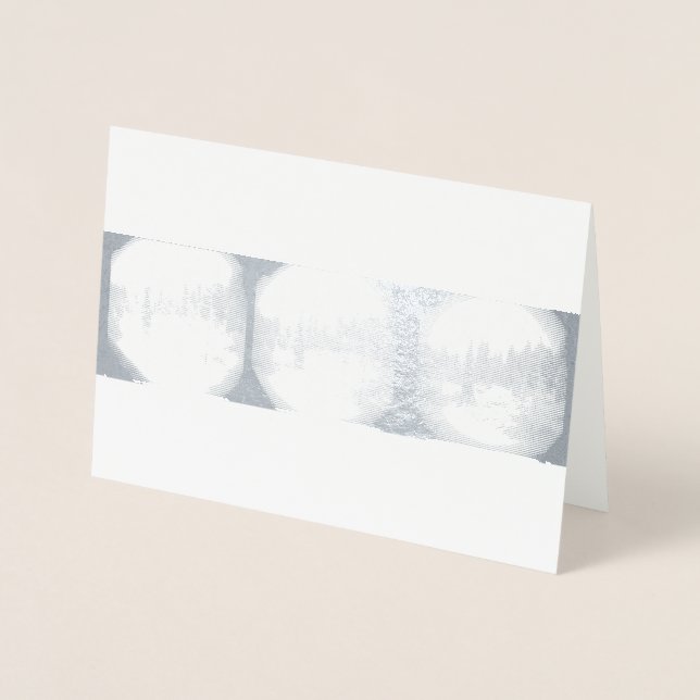 Sierra Mountain Snowstorm - Snowy Pines Card (Front)