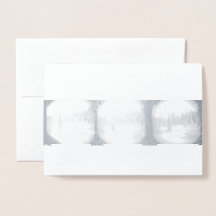 Sierra Mountain Snowstorm - Snowy Pines Card