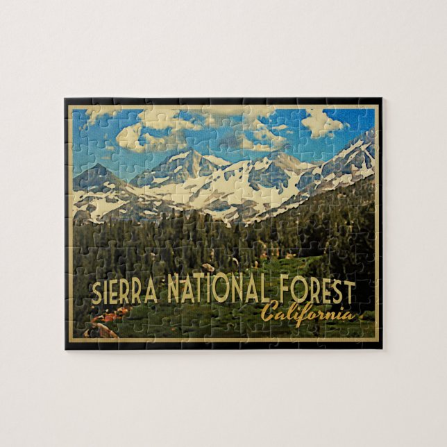 Sierra National Forest California Jigsaw Puzzle (Horizontal)