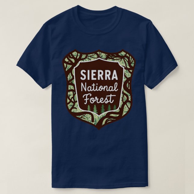 Sierra National Forest California T-Shirt (Design Front)