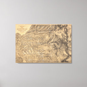 Sierra Nevada adjacent to the Yosemite Valley Canvas Print