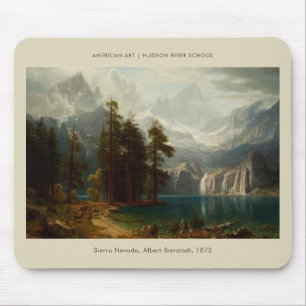 Sierra Nevada Albert Bierstadt Landscape Painting Mouse Mat