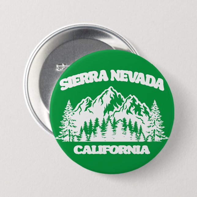 Sierra Nevada California 7.5 Cm Round Badge (Front & Back)