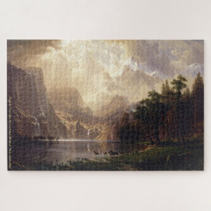 Sierra Nevada California Travel Nature Painting Jigsaw Puzzle