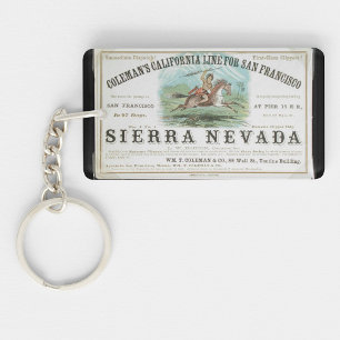 Sierra Nevada Clipper sailing ship 1900 Key Ring