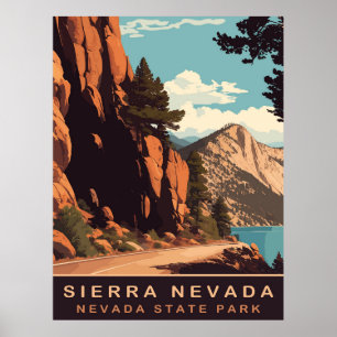Sierra Nevada, Montains, Travel  Poster
