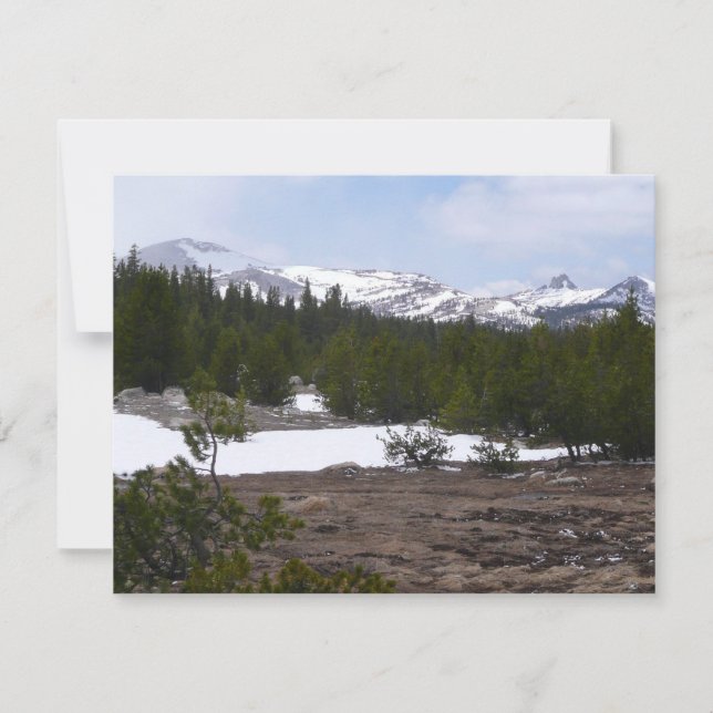 Sierra Nevada Mountains and Snow at Yosemite (Front)