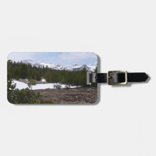 Sierra Nevada Mountains and Snow at Yosemite Luggage Tag
