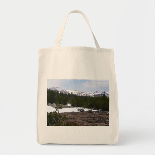 Sierra Nevada Mountains and Snow at Yosemite Tote Bag (Front)
