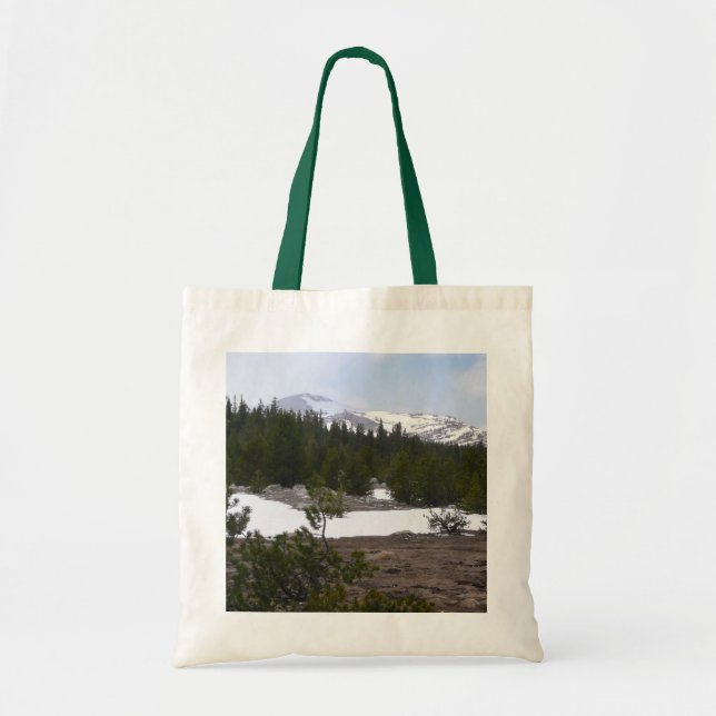 Sierra Nevada Mountains and Snow at Yosemite Tote Bag (Front)