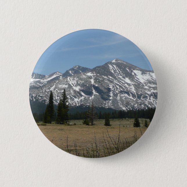 Sierra Nevada Mountains I from Yosemite 6 Cm Round Badge (Front)
