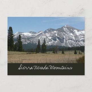 Sierra Nevada Mountains I from Yosemite Postcard