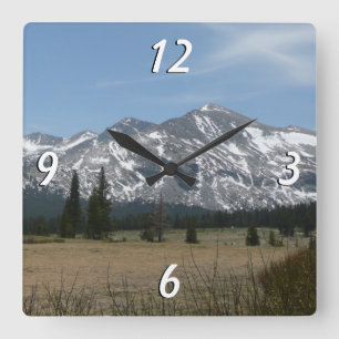 Sierra Nevada Mountains I from Yosemite Square Wall Clock