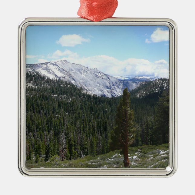 Sierra Nevada Mountains II from Yosemite Metal Tree Decoration (Front)