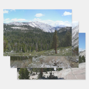 Sierra Nevada Mountains II from Yosemite Wrapping Paper Sheet