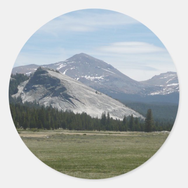 Sierra Nevada Mountains III Yosemite National Park Classic Round Sticker (Front)