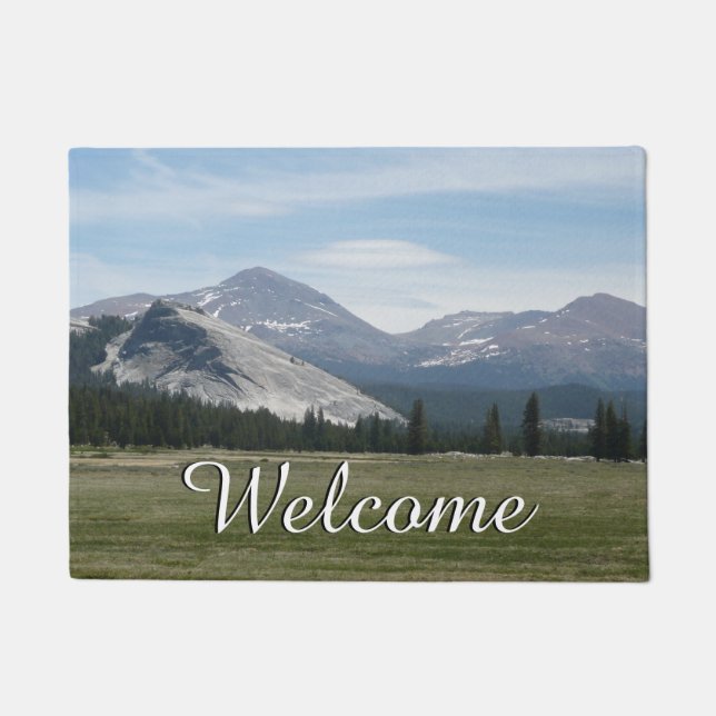 Sierra Nevada Mountains III Yosemite National Park Doormat (Front)