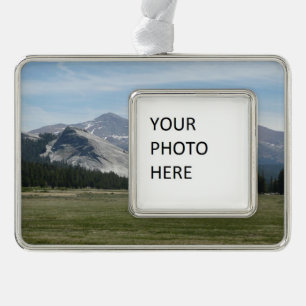 Sierra Nevada Mountains III Yosemite National Park Silver Plated Framed Ornament