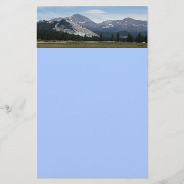 Sierra Nevada Mountains III Yosemite National Park Stationery (Front)