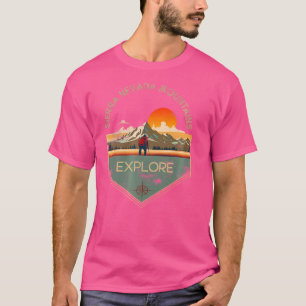 Sierra Nevada Mountains Retro Vintage Hiking Appar T-Shirt