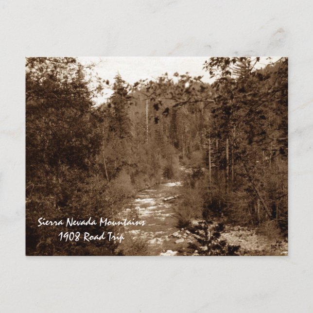 Sierra Nevada Mts Postcard (Front)