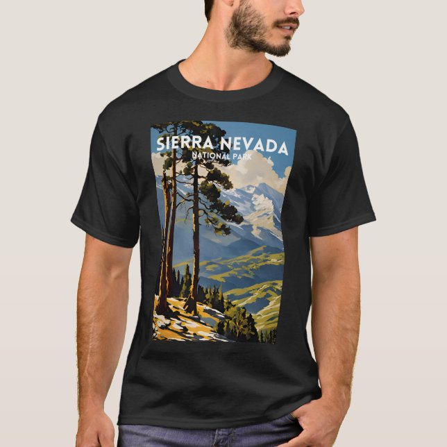 Sierra Nevada National Park Vintage T-Shirt (Front)