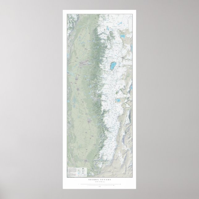 Sierra Snow Cover 2017 Poster (Front)