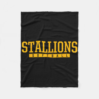 Sierra Stallions Softll Hs  Fleece Blanket