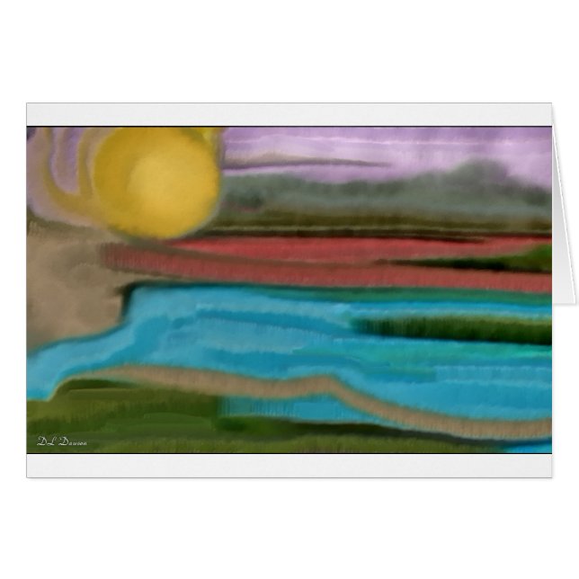 Sierra Sunrise Abstract Art (Front Horizontal)