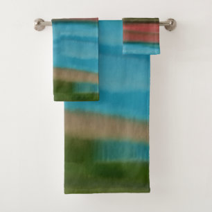 Sierra Sunrise Southwest Abstract Art Bath Towel Set