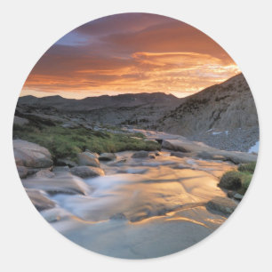 Sierra Wave over Yosemite Classic Round Sticker