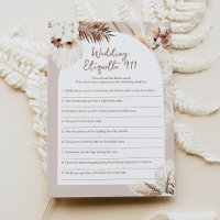 SIERRA Wedding Etiquette 911 Bridal Shower Game