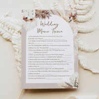 SIERRA Wedding Movie Trivia Bridal Shower Game