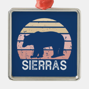 Sierras Retro Bear Metal Tree Decoration