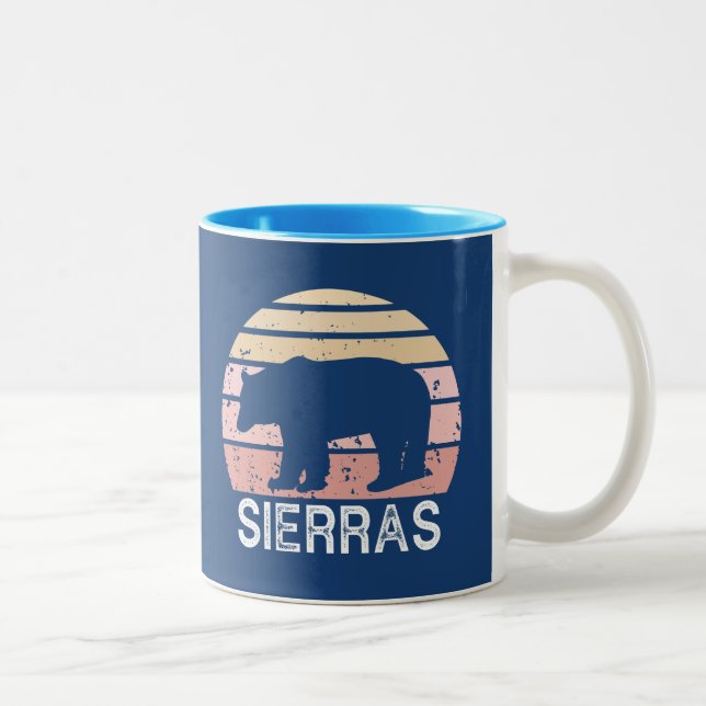 Sierras Retro Bear Two-Tone Coffee Mug (Right)